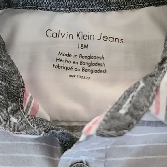 Calvin Klein Jeans, Boys Polo and Short Set, 18 Months - Picture 3 of 4